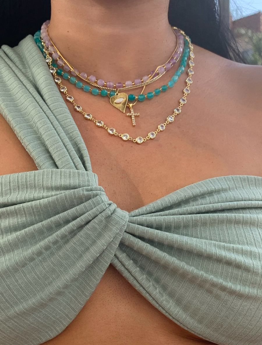 Goldie Multi Gemstone Necklace