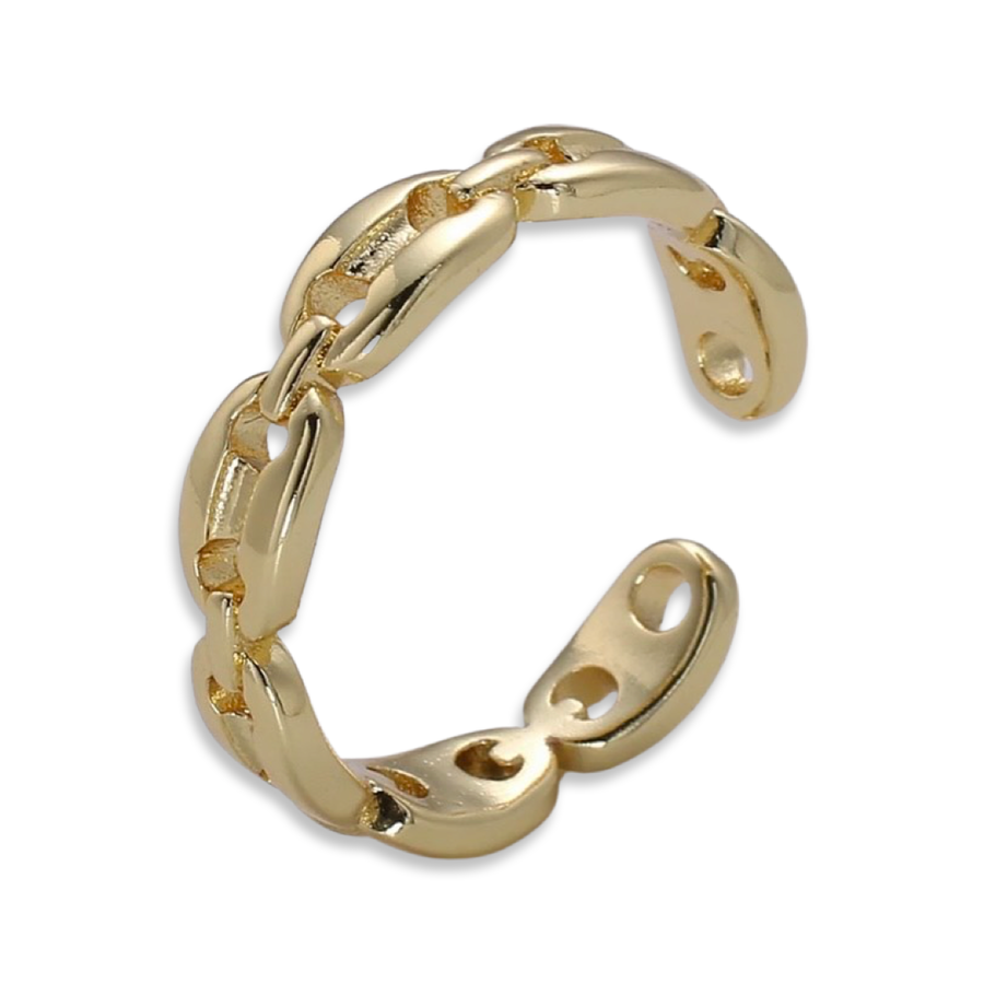 Gold Marine Link Ring