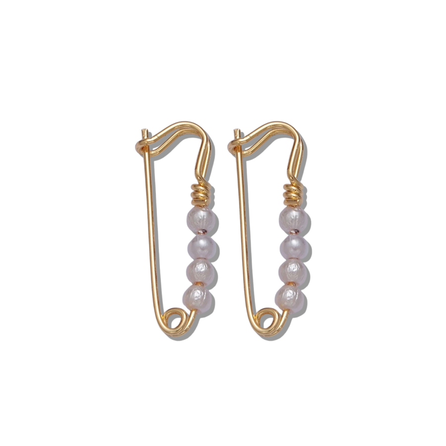 Pearly Pin Earrings